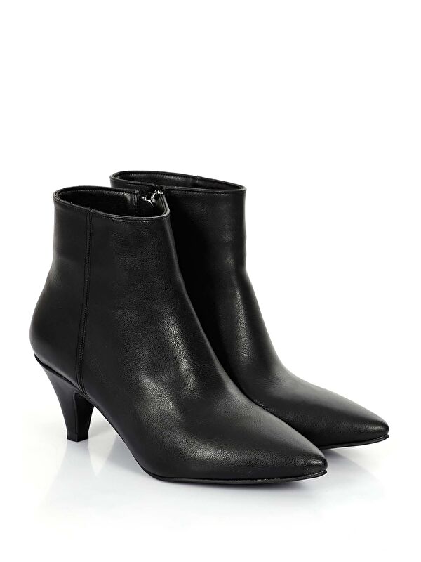 Sivri Burun İnce Topuklu Fermuarlı Kadın Günlük Bot 32132 - Görsel 3