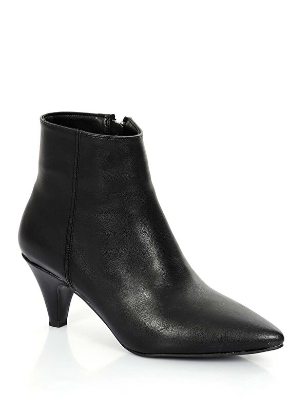 Sivri Burun İnce Topuklu Fermuarlı Kadın Günlük Bot 32132 - Görsel 6