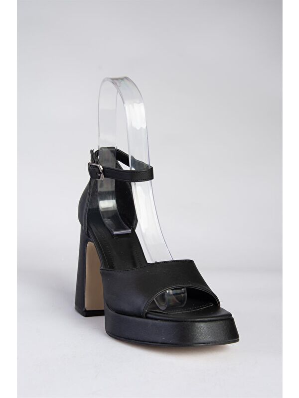 Siyah Topuklu Kadın Ayakkabı K404100209 - Görsel 6