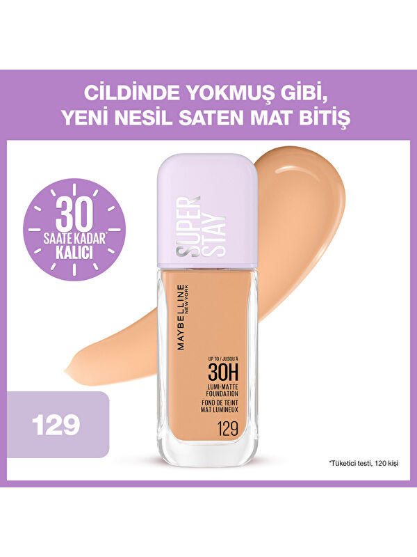 Maybelline New York Super Stay Lumi Matte Fondöten - 129