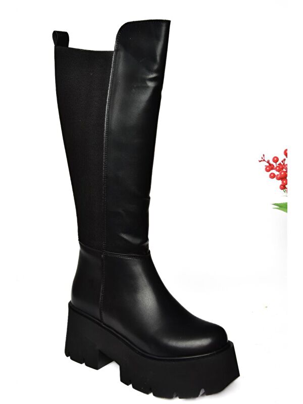 R8200607 Siyah Kadın Çizme - Görsel 7