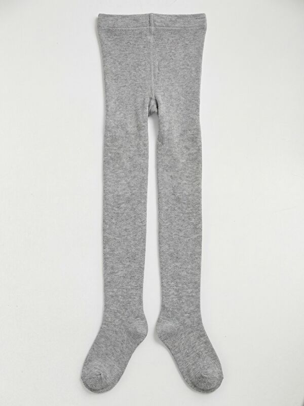 Civil Kız Çocuk Külotlu Çorap 3-11 Yaş Gri