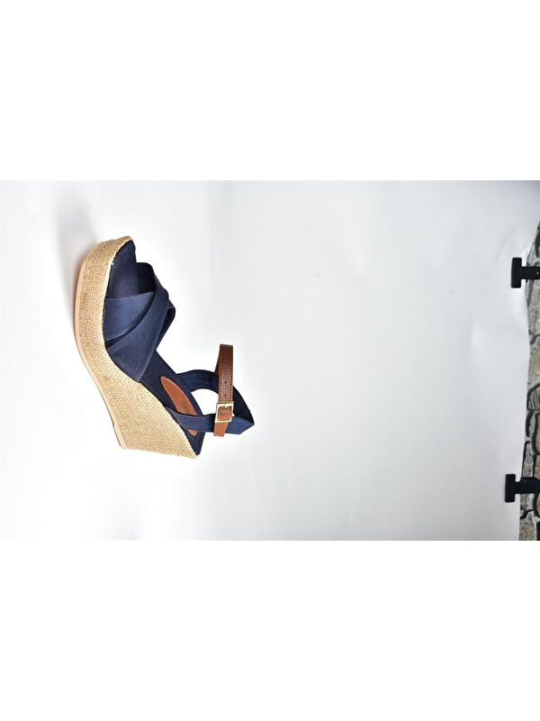 K674195005 Lacivert Dolgu Taban Kadın Ayakkabı - Görsel 5