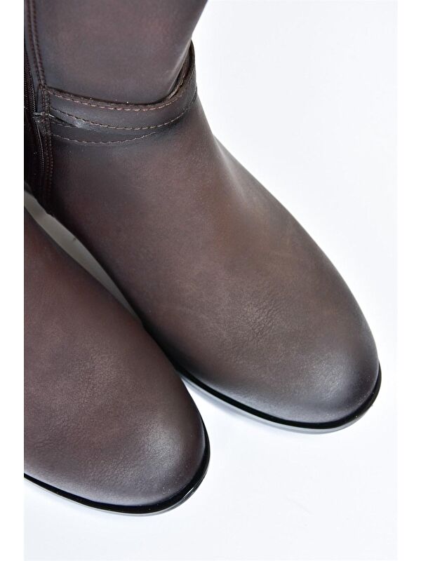 L6742300 Kahverengi Kadın Çizme - Görsel 6