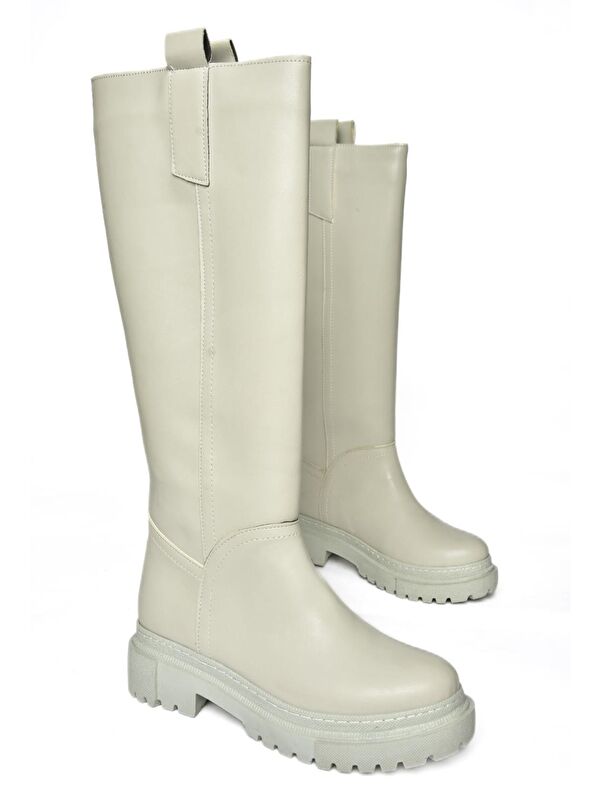 R9732011 Açık Gri Kadın Çizme - Görsel 6