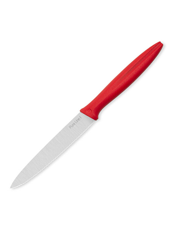 PİRGE Pure Line Dişli Sebze Bıçağı 12 cm  Kırmızı