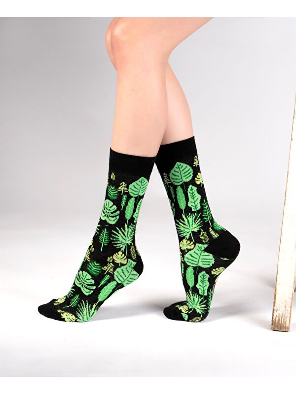 Ozzy Socks Leaf Desenli Çorap