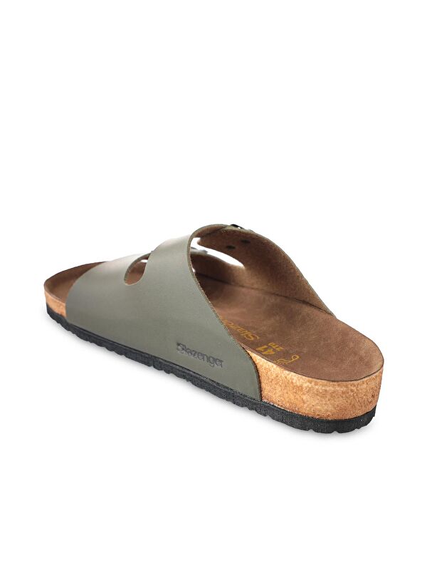 LENS Unisex Terlik Haki - Görsel 3