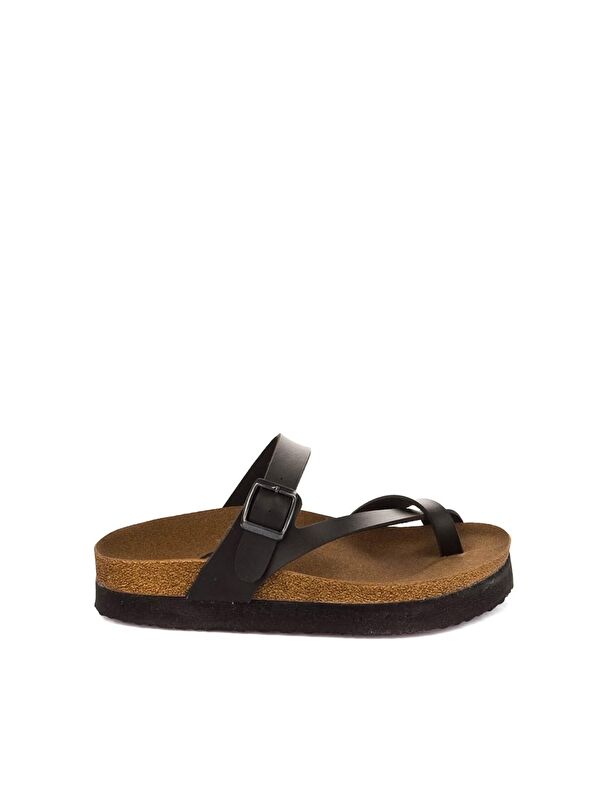 B777753009 Siyah Kadın Terlik - Görsel 2