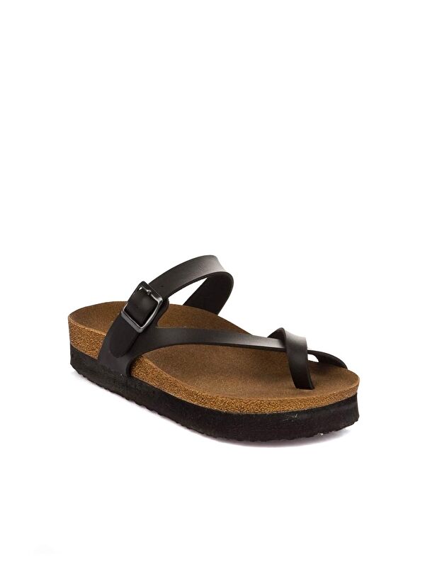 B777753009 Siyah Kadın Terlik - Görsel 3