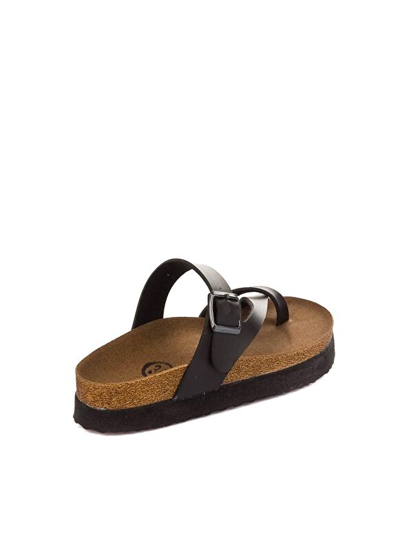 B777753009 Siyah Kadın Terlik - Görsel 4