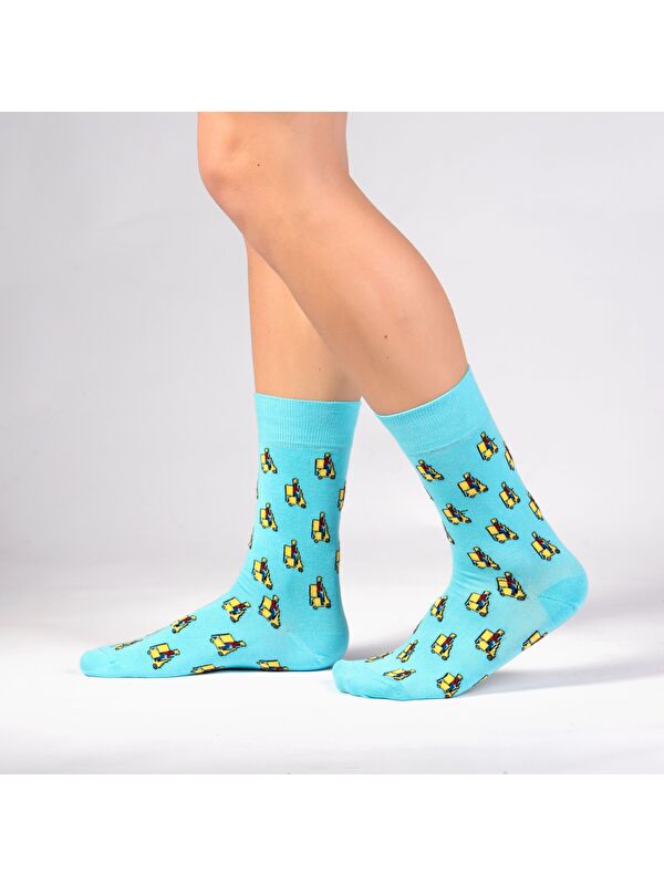 Ozzy Socks Moto Desenli Soket Çorap