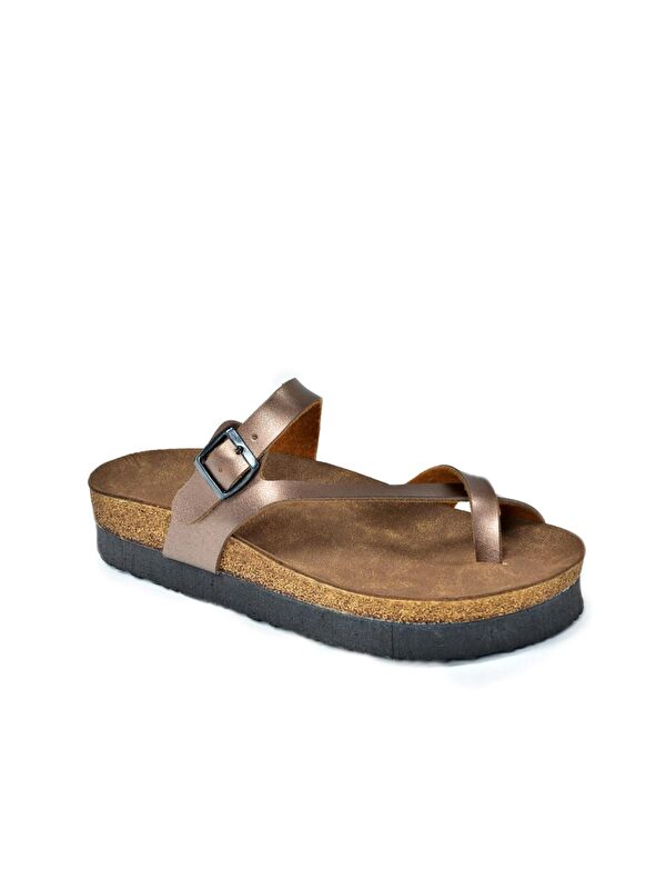 B777753009 Bronz Kadın Terlik - Görsel 3