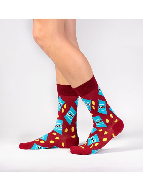 Ozzy Socks Chips Desenli Soket Çorap