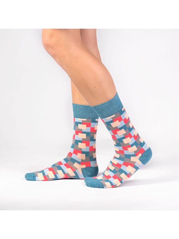 Ozzy Socks Frame Desenli Soket Çorap
