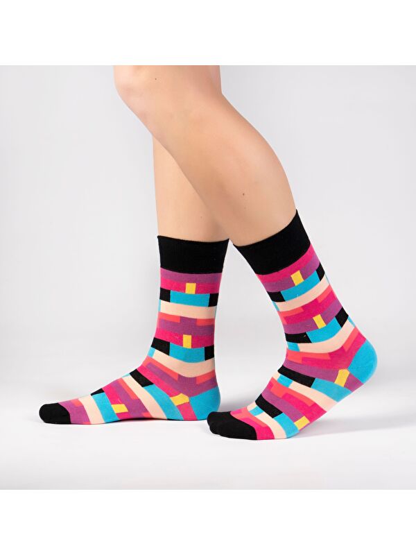 Ozzy Socks Box Desenli Soket Çorap