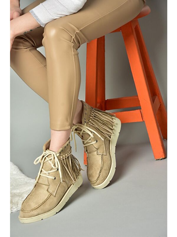 R9735305 Bej Kadın Bot - Görsel 6