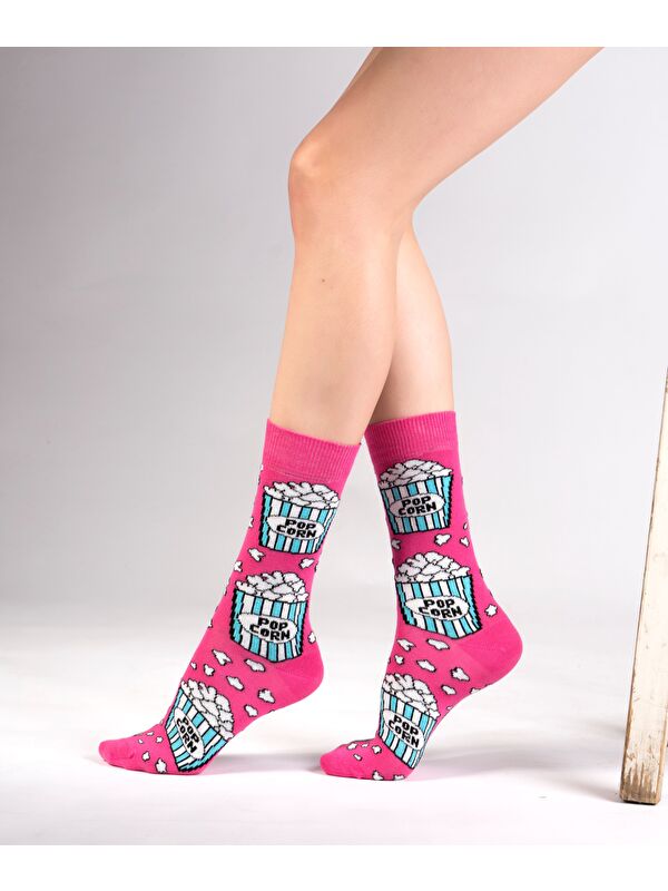 Ozzy Socks Pop Corn Desenli Çorap