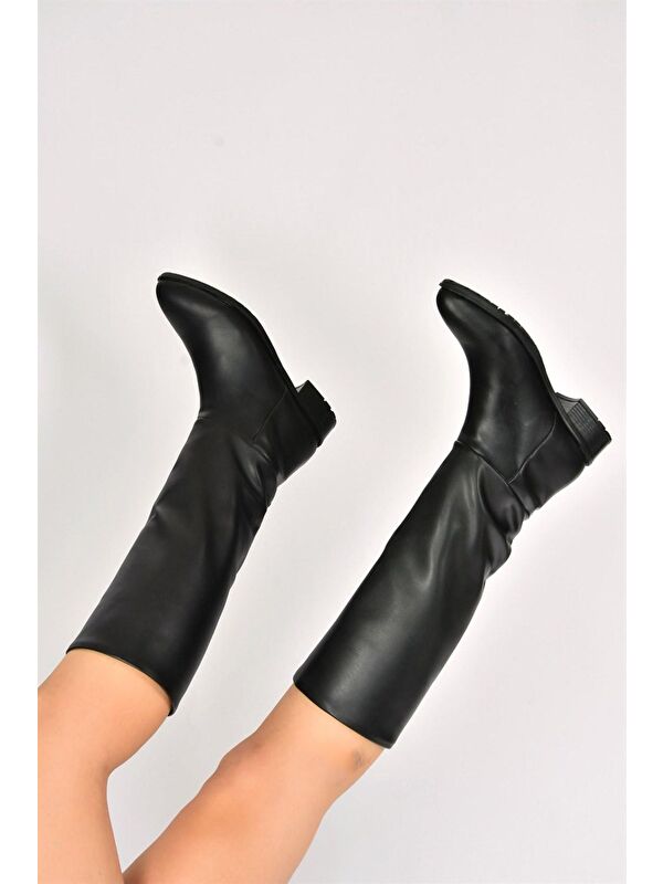 L7266009 Siyah Kadın Çizme - Görsel 4