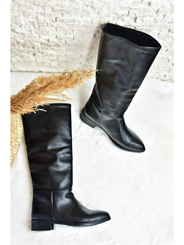 L7266009 Siyah Kadın Çizme - Görsel 5