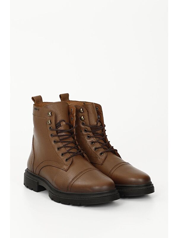 TABA Hakiki Deri Fermuarlı Bağcıklı Erkek Postal Bot 81501 - Görsel 3