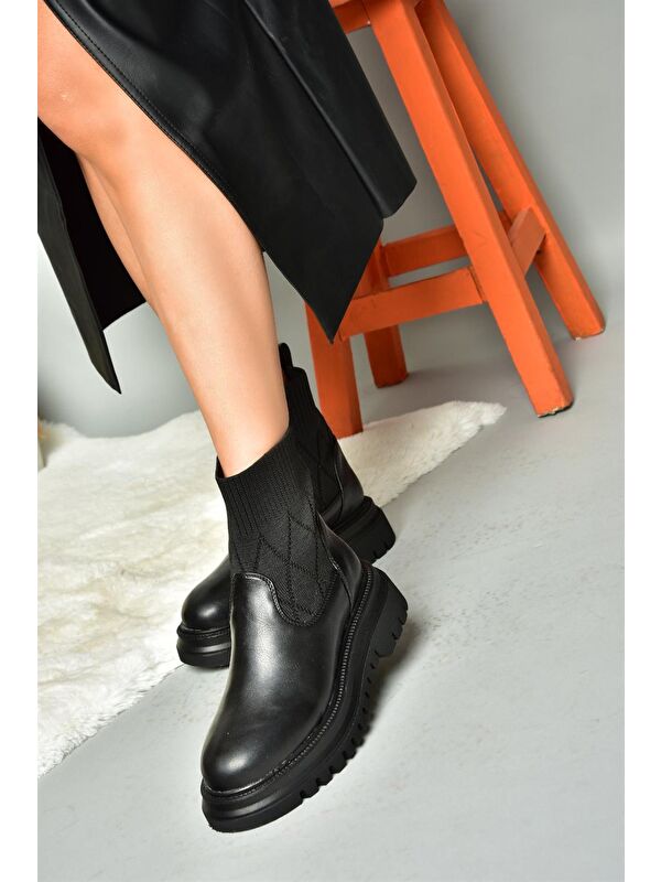 R3121006 Siyah Kadın Bot - Görsel 3