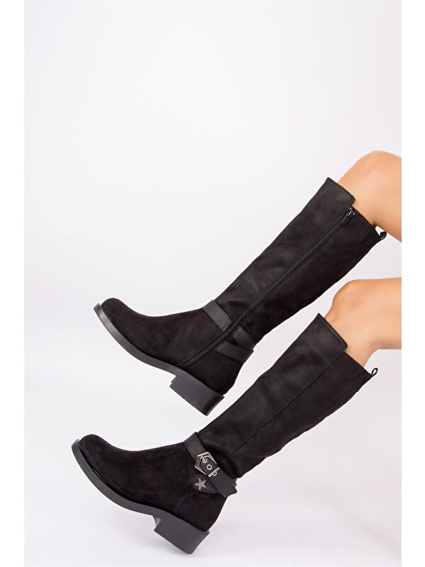 G674240102 Siyah Kadın Çizme - Görsel 3