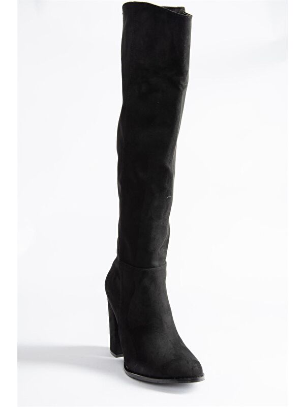 G922920502 Siyah Kadın Çizme - Görsel 4