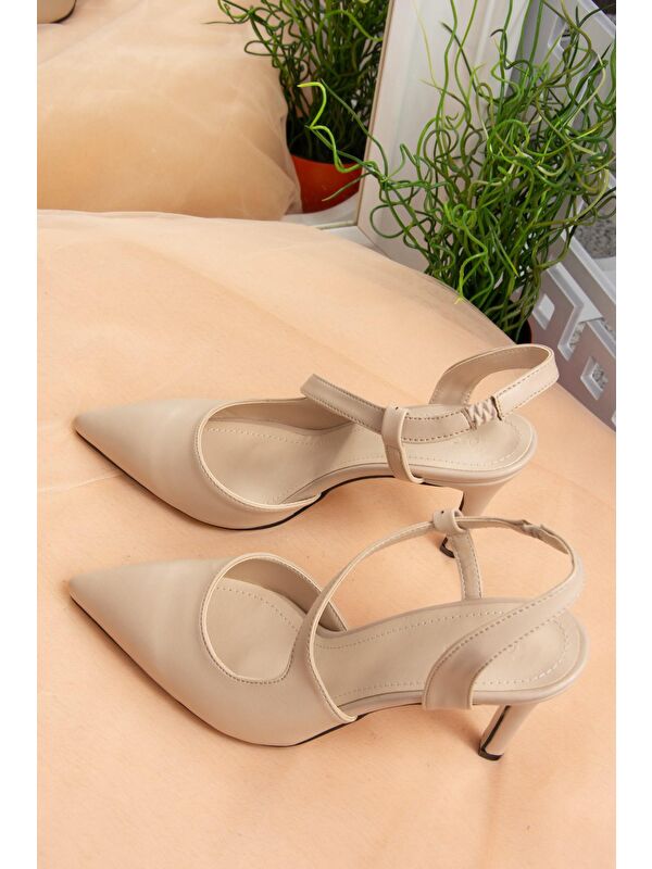 Ten Sivri Burun Kadın Topuklu Ayakkabı K404910809 - Görsel 6