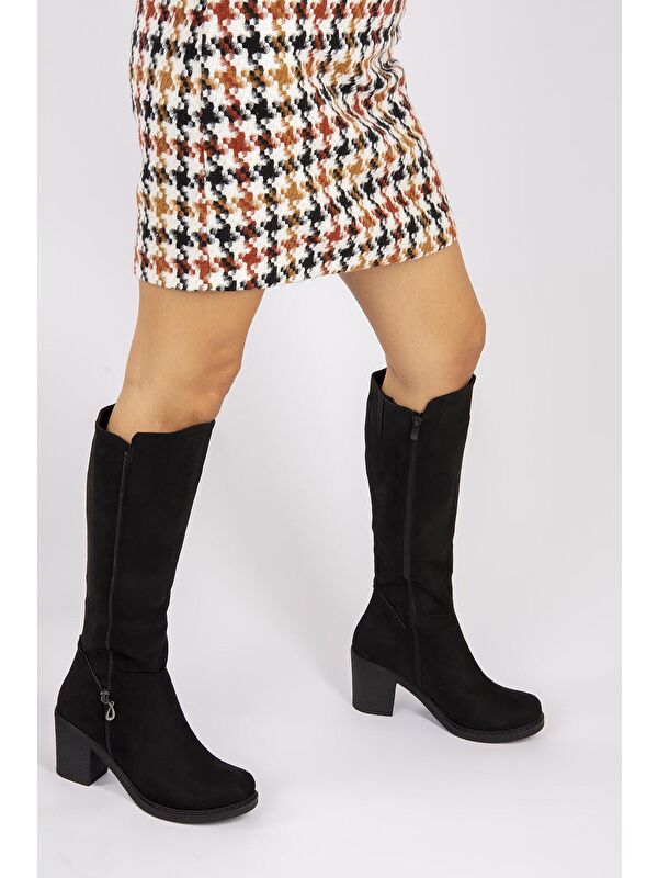 G674252002 Siyah Kadın Çizme - Görsel 3