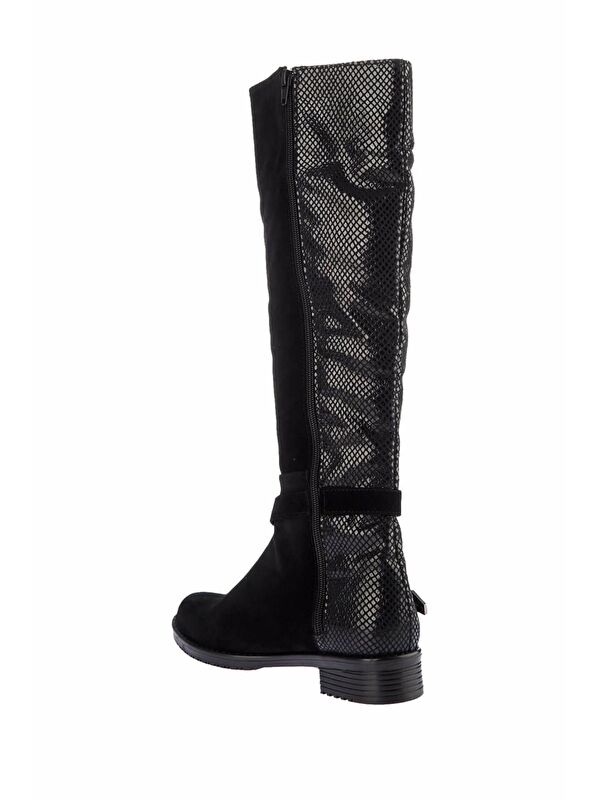 E726203402 Siyah Kadın Çizme - Görsel 5
