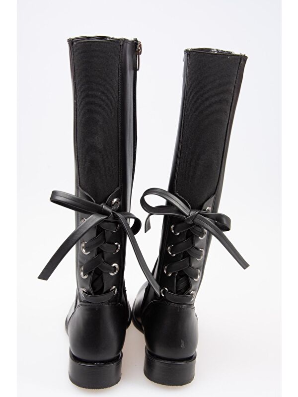 G654013609 Siyah Kadın Çizme - Görsel 4