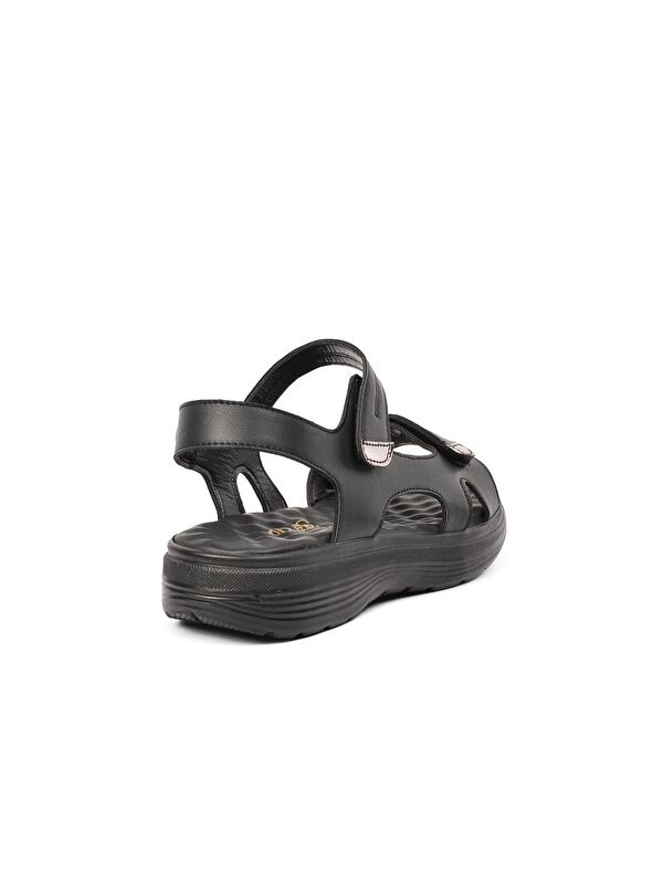 336 Siyah Kadın Sandalet - Görsel 5