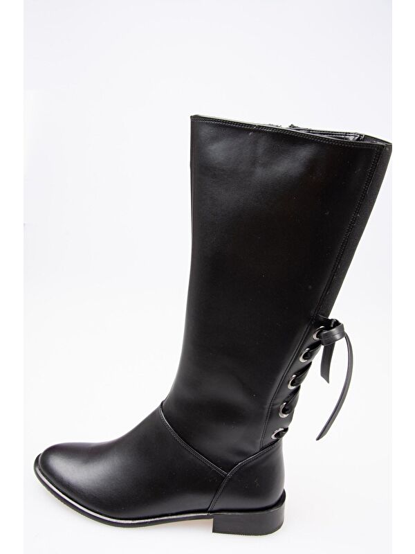 G654013609 Siyah Kadın Çizme - Görsel 5