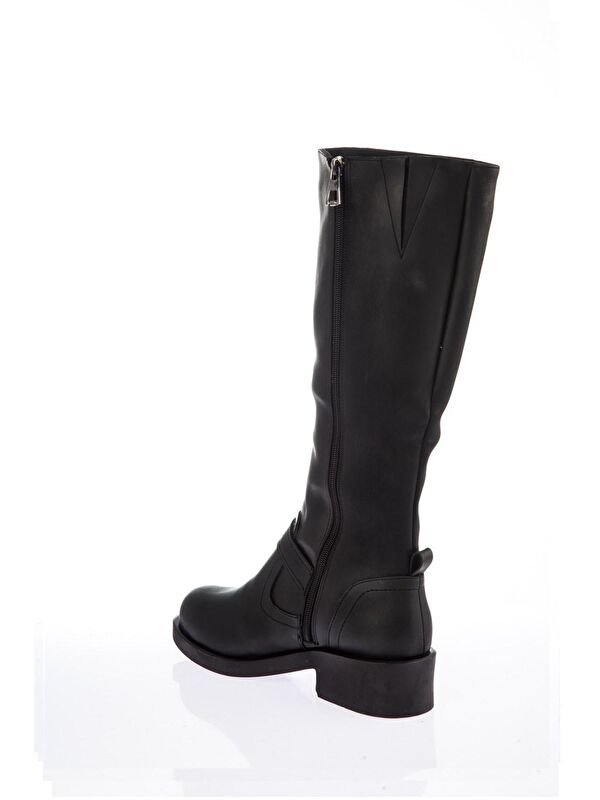 E674270309 Siyah Kadın Çizme - Görsel 5