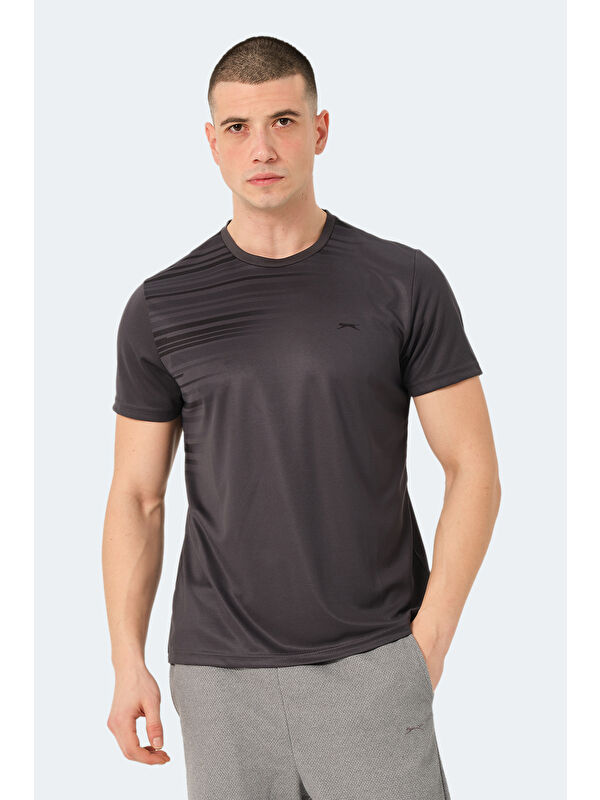 SLAZENGER Erkek Tişört Koyu Gri