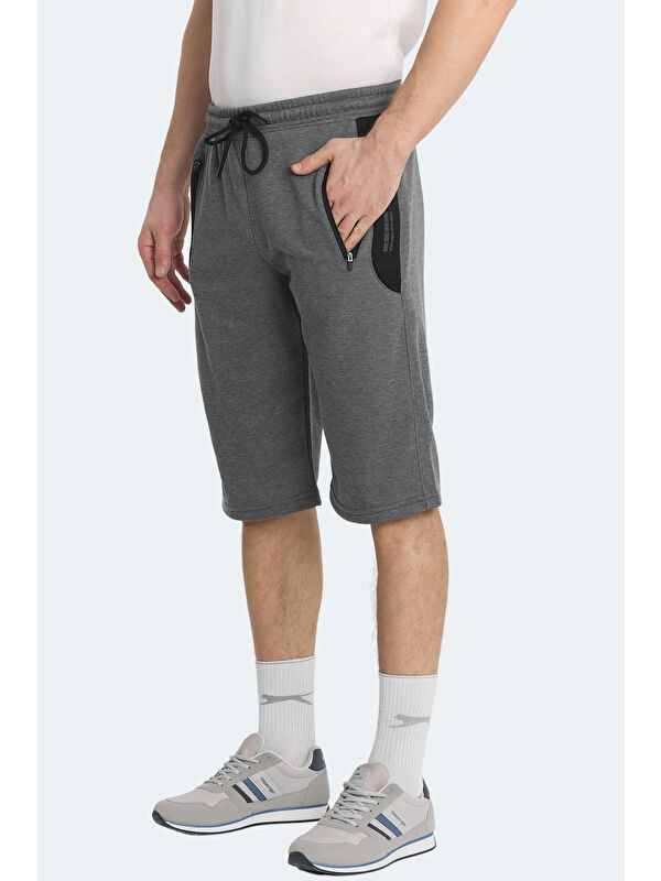 SLAZENGER NEACEL Erkek Cepli Kapri Koyu Gri Şort