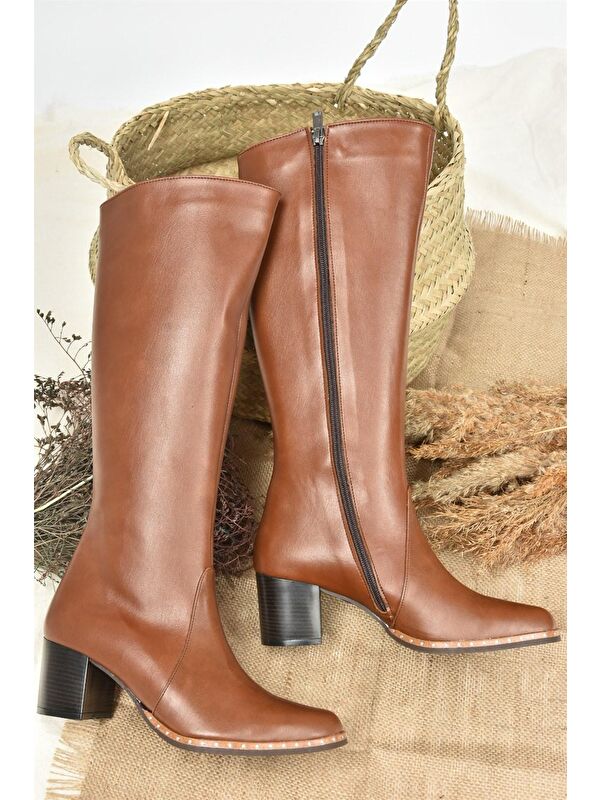 C654652709 Taba Kadın Çizme - Görsel 4