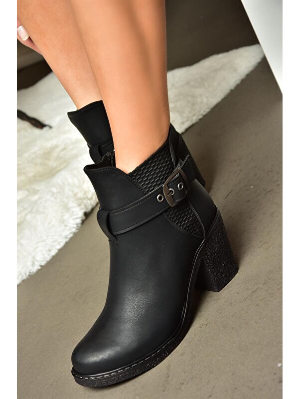 R6741514 Siyah Kadın Bot - Görsel 3