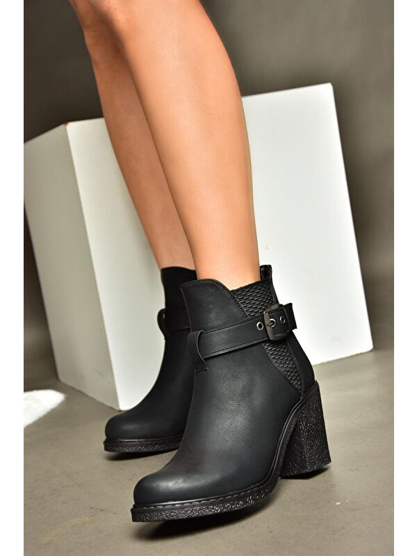 R6741514 Siyah Kadın Bot - Görsel 4