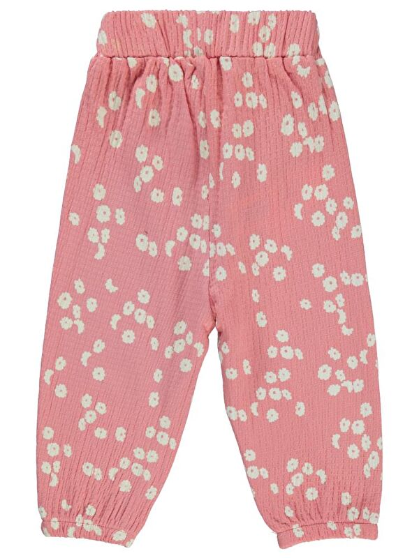 Civil Baby Çiçek Desenli 6-18 Ay Pantolon - Pembe6-9 Ay
