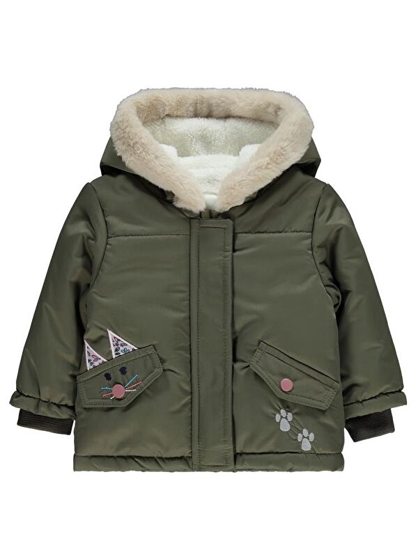 Civil Baby Tavşan Kulak Nakışlı 6-18 Ay Mont - Haki 6-9 Ay