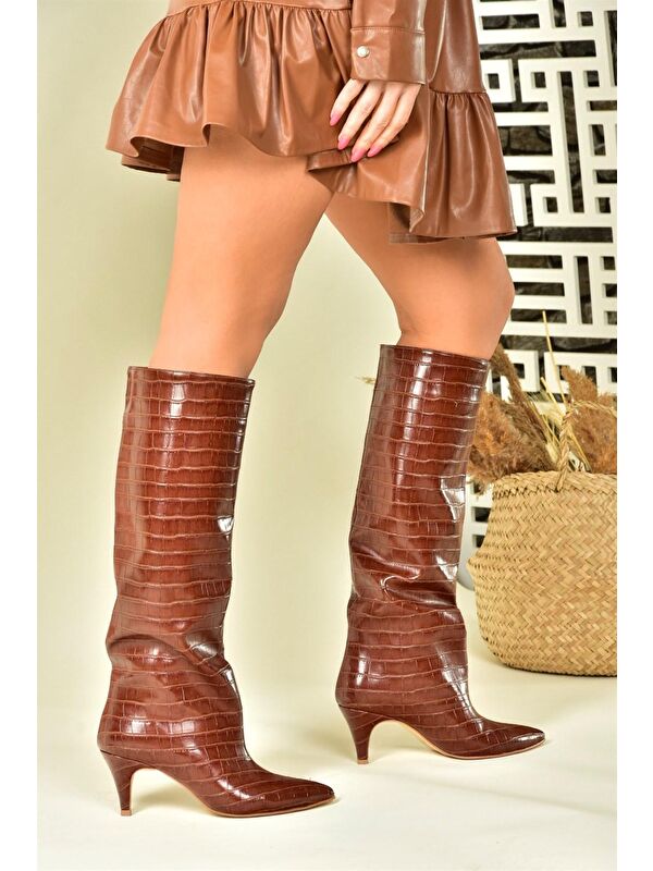 N7492040 Taba Kadın Çizme - Görsel 4