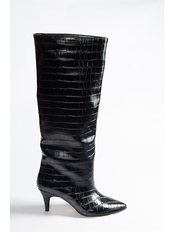 N7492040 Siyah Kadın Çizme - Görsel 4