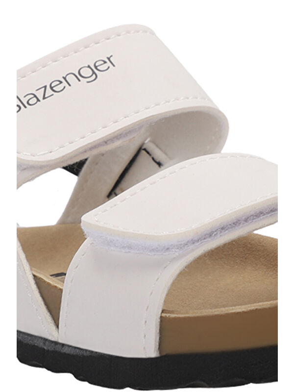 KERMIT Unisex Çocuk Cırt Cırtlı Beyaz Sandalet - Görsel 5