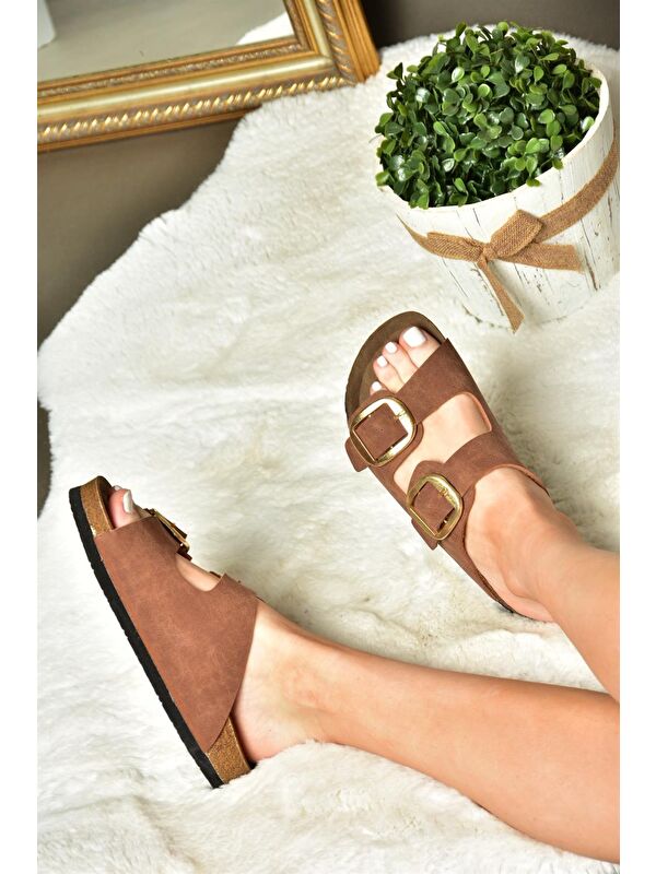 P777517402 Taba Kadın Terlik - Görsel 4