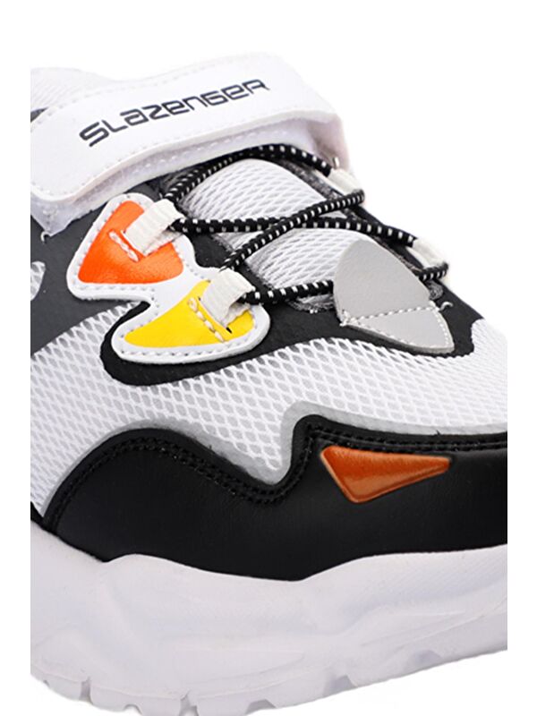 KAJAL I Kız Çocuk Cırt Cırtlı Beyaz / Siyah Sneaker - Görsel 5