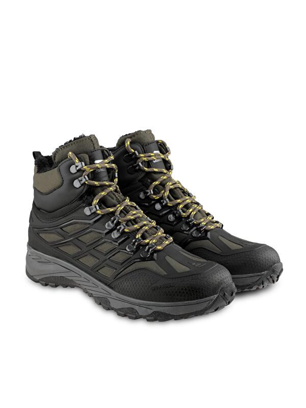 HAROON I Erkek Fermuarlı Haki / Sarı Bot - Görsel 3