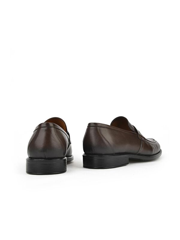 Erkek Hakiki Deri Büyük Numara Konfor Ayakkabı 133745Z1365 Kahve - Görsel 4