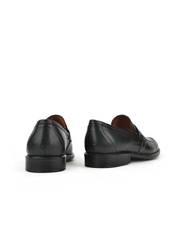 Erkek Hakiki Deri Büyük Numara Konfor Ayakkabı 133745Z1365 Siyah - Görsel 4